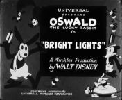 Bright Lights (1928) - Oswald the Lucky Rabbit from lucky video