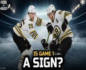 Joe Haggerty is joined by Steve Conroy and Mark Divver to discuss the strength of the Bruins in Game 1, the greatness of Jeremy Swayman, and if Boston can carry on this momentum to the next game.&#60;br/&#62;&#60;br/&#62;Get in on the excitement with PrizePicks, America’s No. 1 Fantasy Sports App, where you can turn your hoops knowledge into serious cash. Download the app today and use code CLNS for a first deposit match up to &#36;100! Pick more. Pick less. It’s that Easy! Football season may be over, but the action on the floor is heating up. Whether it’s Tournament Season or the fight for playoff homecourt, there’s no shortage of high stakes basketball moments this time of year. Quick withdrawals, easy gameplay and an enormous selection of players and stat types are what make PrizePicks the #1 daily fantasy sports app!&#60;br/&#62;&#60;br/&#62;Take the guesswork out of buying NBA tickets with Gametime. Download the Gametime app, create an account, and use code CLNS for &#36;20 off your first purchase. Download Gametime today. Last minute tickets. Lowest Price. Guaranteed. Terms apply.&#60;br/&#62;&#60;br/&#62;---------------------------------------------------------------------------------------------------------------------------------&#60;br/&#62;Welcome to the #CLNS Media Network’s YouTube channel for Boston #Bruins hockey. CLNS Media is the leading online provider of audio/video coverage for the Boston sports. Get complete inside access to the Bruins at TD Garden, the game day skates at Warrior, and everywhere on the road. CLNS #NHLBruins&#39; credentialed insiders Mike &#92;