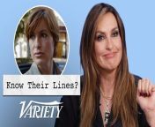 As Law &amp; Order: SVU celebrates 25 seasons, Mariska Hargitay sits down to see if she can remember saying pivotal lines from the series. She also discusses her work with survivors of sexual abuse through her charity Joyful Heart Foundation.