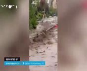 In recent hours the storms have left significant accumulations of rain, causing serious flooding in some cities. Several people had to be rescued
