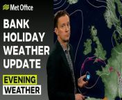 Mixed weather continues, rain and drizzle continues in Midlands, Wales, and extending north to parts of southern Scotland and Northern Ireland – This is the Met Office UK Weather forecast for the evening of 03/05/24. Bringing you today’s weather forecast is Alex Deakin.