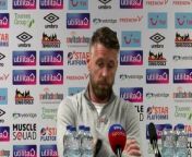 Luton Town boss Rob Edwards reacts to tonights draw against Everton, which was not the result they wanted tonight in their relegation fight&#60;br/&#62;&#60;br/&#62;Kenilworth Road, Luton, FC
