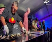 Australian oyster shucking championships are held at the 2024 Narooma Oyster Festival