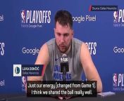 Luka Doncic&#39;s post-game press conference was impolitely interrupted by an unusual sound in the background.