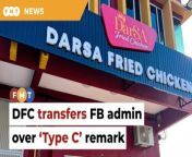 Darsa Fried Chicken CEO Faiz Zuhdi says the administrator’s actions do not reflect the chain’s values.&#60;br/&#62;&#60;br/&#62;Read More: https://www.freemalaysiatoday.com/category/nation/2024/05/10/fried-chicken-chain-reassigns-fb-admin-over-type-c-remark/&#60;br/&#62;&#60;br/&#62;Free Malaysia Today is an independent, bi-lingual news portal with a focus on Malaysian current affairs.&#60;br/&#62;&#60;br/&#62;Subscribe to our channel - http://bit.ly/2Qo08ry&#60;br/&#62;------------------------------------------------------------------------------------------------------------------------------------------------------&#60;br/&#62;Check us out at https://www.freemalaysiatoday.com&#60;br/&#62;Follow FMT on Facebook: https://bit.ly/49JJoo5&#60;br/&#62;Follow FMT on Dailymotion: https://bit.ly/2WGITHM&#60;br/&#62;Follow FMT on X: https://bit.ly/48zARSW &#60;br/&#62;Follow FMT on Instagram: https://bit.ly/48Cq76h&#60;br/&#62;Follow FMT on TikTok : https://bit.ly/3uKuQFp&#60;br/&#62;Follow FMT Berita on TikTok: https://bit.ly/48vpnQG &#60;br/&#62;Follow FMT Telegram - https://bit.ly/42VyzMX&#60;br/&#62;Follow FMT LinkedIn - https://bit.ly/42YytEb&#60;br/&#62;Follow FMT Lifestyle on Instagram: https://bit.ly/42WrsUj&#60;br/&#62;Follow FMT on WhatsApp: https://bit.ly/49GMbxW &#60;br/&#62;------------------------------------------------------------------------------------------------------------------------------------------------------&#60;br/&#62;Download FMT News App:&#60;br/&#62;Google Play – http://bit.ly/2YSuV46&#60;br/&#62;App Store – https://apple.co/2HNH7gZ&#60;br/&#62;Huawei AppGallery - https://bit.ly/2D2OpNP&#60;br/&#62;&#60;br/&#62;#FMTNews #DarsaFriedChicken #SocialMedia #Admin #TypeC
