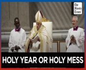 Vatican and Rome begin dash to 2025 Jubilee with papal bull, construction&#60;br/&#62;&#60;br/&#62;The Vatican crossed a key milestone Thursday in the runup to its 2025 Jubilee with the promulgation of the official decree establishing the Holy Year. It&#39;s a once-every-quarter-century event that is expected to bring some 32 million pilgrims to Rome and has already brought months of headaches to Romans. Pope Francis presided over a ceremony in the atrium of St. Peter’s Basilica for the reading of the papal bull, or official edict, that laid out his vision for a year of hope. &#60;br/&#62;&#60;br/&#62;Photos by AP&#60;br/&#62;&#60;br/&#62;Subscribe to The Manila Times Channel - https://tmt.ph/YTSubscribe &#60;br/&#62;Visit our website at https://www.manilatimes.net &#60;br/&#62; &#60;br/&#62;Follow us: &#60;br/&#62;Facebook - https://tmt.ph/facebook &#60;br/&#62;Instagram - https://tmt.ph/instagram &#60;br/&#62;Twitter - https://tmt.ph/twitter &#60;br/&#62;DailyMotion - https://tmt.ph/dailymotion &#60;br/&#62; &#60;br/&#62;Subscribe to our Digital Edition - https://tmt.ph/digital &#60;br/&#62; &#60;br/&#62;Check out our Podcasts: &#60;br/&#62;Spotify - https://tmt.ph/spotify &#60;br/&#62;Apple Podcasts - https://tmt.ph/applepodcasts &#60;br/&#62;Amazon Music - https://tmt.ph/amazonmusic &#60;br/&#62;Deezer: https://tmt.ph/deezer &#60;br/&#62;Tune In: https://tmt.ph/tunein&#60;br/&#62; &#60;br/&#62;#TheManilaTimes &#60;br/&#62;#worldnews &#60;br/&#62;#vatican &#60;br/&#62;#popefrancis