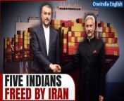 In a significant diplomatic breakthrough, five Indian sailors who were on board a ship seized by Iran have been released. The Indian Embassy expressed gratitude towards Iranian authorities for their close coordination throughout the process. Learn more about this diplomatic triumph and its implications. &#60;br/&#62; &#60;br/&#62;#IndiaIran #IndiaIranRelations #IndianSailorsinIran #MSCAries #IranSeizeShip #IranianShip #IsraelHamasWar #BandarAbbas #RandhirJaiswal #Oneindia&#60;br/&#62;~PR.274~ED.194~GR.122~GR.122~