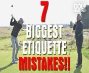 In this video, Neil Tappin and Jezz Ellwood discuss the etiquette mistakes golfers most commonly make... and how to avoid them!