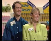 Today&#39;s contestants are Vicky &amp; Neil from Nottingham, Jenny &amp; Sue from Birmingham, and Michael &amp; Stephen from London. Dale Winton hosts and learns how one contestant broke into a Post Office (ooh er!), another got involved in Chinese Lion dancing (pardon?), while another is a cop who fancies wearing the pink jumpers in Supermarket Sweep - or does he? As it is, one team steals into an impressive lead in the quiz rounds, but will it be academic in the Super Sweep or will someone pull off the sweep of their lives to shock Dale and co? It certainly proves a smashing episode in more ways than one...