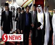 Prime Minister Datuk Seri Anwar Ibrahim has arrived in Doha to begin a three-day official visit at the invitation of the Amir of Qatar, Sheikh Tamim bin Hamad Al Thani as well as to attend the Qatar Economic Forum 2024.&#60;br/&#62;&#60;br/&#62;Read more at https://tinyurl.com/yx78422y&#60;br/&#62;&#60;br/&#62;WATCH MORE: https://thestartv.com/c/news&#60;br/&#62;SUBSCRIBE: https://cutt.ly/TheStar&#60;br/&#62;LIKE: https://fb.com/TheStarOnline