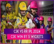 Chennai Super Kings remained alive in the race to make it to the IPL 2024 playoffs with a five-wicket victory over Rajasthan Royals on Sunday, May 12. With this win, CSK rise to the third spot on the IPL 2024 points table.&#60;br/&#62;