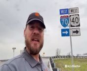 Storm chaser Aaron Jayjack reported from alongside I-70 near Kansas City as storms bore down on the Midwest with risks of damaging hail and tornadoes.