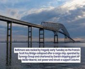 Constructed between 1972 and 1977 for &#36;60.3 million, the bridge primarily comprises lightweight concrete.&#60;br/&#62;&#60;br/&#62;President Joe Biden expressed his commitment to federal support for the bridge&#39;s reconstruction, pledging the government&#39;s full backing.&#60;br/&#62;&#60;br/&#62;Flexport CEO Ryan Petersen, whose company has two containers on the ship, underscored the intricate legal nuances surrounding liability.