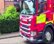 Crews tackle van fire in Peterborough street from fire boy