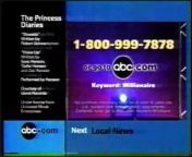 The Princess Diaries ABC Split Screen Credits from nil diary