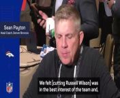 Denver Broncos head coach Sean Payton explained Russell Wilson&#39;s exit and their 2024 NFL draft strategies