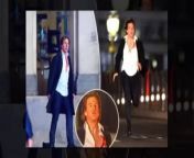 Tom Cruise showed off his incredible athleticism in new photos from the set of “Mission: Impossible – Dead Reckoning Part Two” in London on Sunday.&#60;br/&#62;&#60;br/&#62;In photos obtained by The Post, Cruise, 61, can be seen sporting shaggy hair and a white shirt drenched in fake blood as he sprints across Westminster Bridge. Big Ben and the Palace of Westminster appear in the background in the action-packed shot.&#60;br/&#62;&#60;br/&#62;