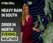 Outbreaks of rain will continue to spread northwards across Scotland, bring some snow over high ground. A separate area of rain affects the south west of the UK, moving north-eastwards across central England and Wales through the early hours of Thursday. A further band of rain pushes in from the southwest, heavy at first, but the rain should ease as it moves northwards.– This is the Met Office UK Weather forecast for the evening of 03/04/24 . Bringing you today’s weather forecast is Annie Shuttleworth.