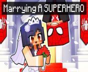 Getting MARRIED to a SUPERHERO in Minecraft! from minecraft girl vore belly