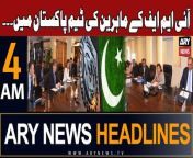 #imfpakistan #IMFTeam #headlines &#60;br/&#62;&#60;br/&#62;IMF tax experts’ team reaches Pakistan&#60;br/&#62;&#60;br/&#62;PM Kakar arrives in UAE on two-day bilateral visit&#60;br/&#62;&#60;br/&#62;ATC orders arrest and production of Marriyum Aurangzeb in court&#60;br/&#62;&#60;br/&#62;PTI chairman’s physical remand rejected in Al-Qadir Trust case&#60;br/&#62;&#60;br/&#62;Orangi Town heist: Police record statements of SHO Defence, others&#60;br/&#62;&#60;br/&#62;Fawad chaudhry gets B-class facilities in jail&#60;br/&#62;&#60;br/&#62;Follow the ARY News channel on WhatsApp: https://bit.ly/46e5HzY&#60;br/&#62;&#60;br/&#62;Subscribe to our channel and press the bell icon for latest news updates: http://bit.ly/3e0SwKP&#60;br/&#62;&#60;br/&#62;ARY News is a leading Pakistani news channel that promises to bring you factual and timely international stories and stories about Pakistan, sports, entertainment, and business, amid others.