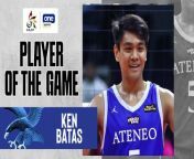 UAAP Player of the Game Highlights: Kennedy Batas erupts for 30 points in Ateneo's escape vs. UP from ribal bata mp3