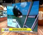 Four Americans who survived a deadly tour boat explosion in the Bahamas are back in the U.S. The blast ripped through a boat carrying 10 American sightseers shortly after it set off from the island of Exuma.