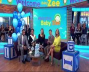 ABC News&#39; chief meteorologist is surprised with diapers and presents for the new baby during her last day on &#92;