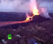 A survey of the Kilauea volcano eruption shows a sizable cone has developed around fissure eight, and that the river of lava flowing from it is over 100 feet (30 meters) across and moving quickly.