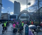 Hundreds of cyclists join Drum &amp; Bass On The Bike ride through Sheffield&#60;br/&#62;