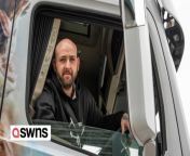 A man who is paralysed down one side has passed his test to drive a 44 tonne lorry - and is one step closer to his dream job of driving for Eddie Stobart..&#60;br/&#62;&#60;br/&#62;Nigel Bowler, 32, has two hands but is paralysed on his right side, so is unable to move his right hand and foot.&#60;br/&#62;&#60;br/&#62;Inspirational Nigel has always wanted to follow in the footsteps of lorry driver granddad Ernie Bowler, who delivered for a local dairy company and passed away in 1997.&#60;br/&#62;&#60;br/&#62;He thought it was out of the question - until he answered a Job Centre call out looking for articulated lorry drivers.&#60;br/&#62;&#60;br/&#62;Nigel took the rigorous HGV Class 1 licence in an artic - 99% of lorries are automatic - and passed with flying colours.&#60;br/&#62;&#60;br/&#62;He&#39;s now searching for his first job in the industry - with Eddie Stobart the ultimate goal.&#60;br/&#62;&#60;br/&#62;Nigel, from Wantage, Oxon., said: &#92;