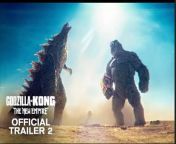 The guardians of nature. The protectors of humanity. The rise of a new empire. #GodzillaXKong - Only in Theaters March 29.&#60;br/&#62;&#60;br/&#62;The epic battle continues! Legendary Pictures’ cinematic Monsterverse follows up the explosive showdown of “Godzilla vs. Kong” with an all-new adventure that pits the almighty Kong and the fearsome Godzilla against a colossal undiscovered threat hidden within our world, challenging their very existence—and our own. “Godzilla x Kong: The New Empire” delves further into the histories of these Titans and their origins, as well as the mysteries of Skull Island and beyond, while uncovering the mythic battle that helped forge these extraordinary beings and tied them to humankind forever.&#60;br/&#62;&#60;br/&#62;Once again at the helm is director Adam Wingard. The film stars Rebecca Hall (“Godzilla vs. Kong,” “The Night House”), Brian Tyree Henry (“Godzilla vs. Kong,” “Bullet Train”), Dan Stevens (“Gaslit,” “Legion,” “Beauty and the Beast”), Kaylee Hottle (“Godzilla vs. Kong”), Alex Ferns (“The Batman,” “Wrath of Man,” “Chernobyl”) and Fala Chen (“Irma Vep,” “Shang Chi and the Legend of the Ten Rings”).&#60;br/&#62;&#60;br/&#62;The screenplay is by Terry Rossio (“Godzilla vs. Kong” the “Pirates of the Caribbean” series) and Simon Barrett (“You’re Next”) and Jeremy Slater (“Moon Knight”), from a story by Rossio &amp; Wingard &amp; Barrett, based on the character “Godzilla” owned and created by TOHO Co., Ltd. The film is produced by Mary Parent, Alex Garcia, Eric Mcleod, Thomas Tull and Brian Rogers. The executive producers are Wingard, Jen Conroy, Jay Ashenfelter, Yoshimitsu Banno, Kenji Okuhira.&#60;br/&#62;&#60;br/&#62;Once again, Wingard is collaborating with director of photography Ben Seresin (“Godzilla vs. Kong,” “World War Z”), production designer Tom Hammock (“Godzilla vs. Kong,” “X,” “The Guest”), editor Josh Schaeffer (“Godzilla vs. Kong,” “Molly’s Game”), costume designer Emily Seresin (“The Invisible Man,” “Top of the Lake”). The composers are Tom Holkenborg (“Godzilla vs. Kong,” “Mad Max: Fury Road”) and Antonio Di Iorio (additional music on “Godzilla vs. Kong,” the “Sonic the Hedgehog” films).&#60;br/&#62;
