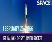 On February 26, 1966, NASA launched its new Saturn IB rocket on its first test flight. &#60;br/&#62;&#60;br/&#62;Also known as the Uprated Saturn I, the Saturn IB was built for the Apollo program. With a more powerful upper stage, it was designed to carry the Apollo Command/Service Module and Lunar Module into low-Earth orbit. NASA used the Saturn IB for flight tests early on in the Apollo program, but this type of rocket never actually launched astronauts to the moon. For that, they used an even more powerful rocket, the Saturn V. The first flight of the Saturn IB was uncrewed. Among other things, the mission tested the rocket&#39;s propulsion, guidance and electrical systems.