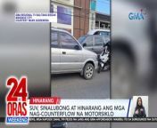 Hinarang at binusinahan ng SUV ang mga nag-co-counterflow na motorsiklo sa Mandaue City.&#60;br/&#62;&#60;br/&#62;&#60;br/&#62;24 Oras Weekend is GMA Network’s flagship newscast, anchored by Ivan Mayrina and Pia Arcangel. It airs on GMA-7, Saturdays and Sundays at 5:30 PM (PHL Time). For more videos from 24 Oras Weekend, visit http://www.gmanews.tv/24orasweekend.&#60;br/&#62;&#60;br/&#62;#GMAIntegratedNews #KapusoStream&#60;br/&#62;&#60;br/&#62;Breaking news and stories from the Philippines and abroad:&#60;br/&#62;GMA Integrated News Portal: http://www.gmanews.tv&#60;br/&#62;Facebook: http://www.facebook.com/gmanews&#60;br/&#62;TikTok: https://www.tiktok.com/@gmanews&#60;br/&#62;Twitter: http://www.twitter.com/gmanews&#60;br/&#62;Instagram: http://www.instagram.com/gmanews&#60;br/&#62;&#60;br/&#62;GMA Network Kapuso programs on GMA Pinoy TV: https://gmapinoytv.com/subscribe