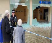 Barclays bank vandalised in Peterborough city centre from gpa bank