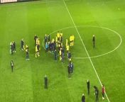 Watch: Wild scenes in Super Lig as Trabzonspor fans attack Fenerbahce players from www fan com song bd