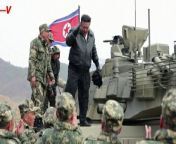 North Korean leader Kim Jong Un reportedly ordered his troops to make preparations for war during an exercise this week.He joined troops training on a new tank model and drove one himself, state media reported.