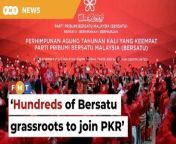 The source says Bersatu members feel they will be unable to advance their political careers if they stay put in the party.&#60;br/&#62;&#60;br/&#62;Read More: &#60;br/&#62;https://www.freemalaysiatoday.com/category/nation/2024/03/12/expect-hundreds-of-bersatu-grassroots-members-to-join-pkr-says-source/&#60;br/&#62;&#60;br/&#62;Laporan Lanjut: &#60;br/&#62;https://www.freemalaysiatoday.com/category/bahasa/tempatan/2024/03/12/ratusan-akar-umbi-bersatu-dijangka-sertai-pkr-kata-sumber/&#60;br/&#62;&#60;br/&#62;Free Malaysia Today is an independent, bi-lingual news portal with a focus on Malaysian current affairs.&#60;br/&#62;&#60;br/&#62;Subscribe to our channel - http://bit.ly/2Qo08ry&#60;br/&#62;------------------------------------------------------------------------------------------------------------------------------------------------------&#60;br/&#62;Check us out at https://www.freemalaysiatoday.com&#60;br/&#62;Follow FMT on Facebook: https://bit.ly/49JJoo5&#60;br/&#62;Follow FMT on Dailymotion: https://bit.ly/2WGITHM&#60;br/&#62;Follow FMT on X: https://bit.ly/48zARSW &#60;br/&#62;Follow FMT on Instagram: https://bit.ly/48Cq76h&#60;br/&#62;Follow FMT on TikTok : https://bit.ly/3uKuQFp&#60;br/&#62;Follow FMT Berita on TikTok: https://bit.ly/48vpnQG &#60;br/&#62;Follow FMT Telegram - https://bit.ly/42VyzMX&#60;br/&#62;Follow FMT LinkedIn - https://bit.ly/42YytEb&#60;br/&#62;Follow FMT Lifestyle on Instagram: https://bit.ly/42WrsUj&#60;br/&#62;Follow FMT on WhatsApp: https://bit.ly/49GMbxW &#60;br/&#62;------------------------------------------------------------------------------------------------------------------------------------------------------&#60;br/&#62;Download FMT News App:&#60;br/&#62;Google Play – http://bit.ly/2YSuV46&#60;br/&#62;App Store – https://apple.co/2HNH7gZ&#60;br/&#62;Huawei AppGallery - https://bit.ly/2D2OpNP&#60;br/&#62;&#60;br/&#62;#FMTNews #Bersatu #PKR #AidiAmin #FaizNaaman