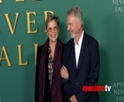 https://www.maximotv.com &#60;br/&#62;B-roll footage: Annette Bening and Sam Neill on the green carpet at Peacock&#39;s new series &#39;Apples Never Fall&#39; premiere on Tuesday, March 12, 2024, at the Academy Museum of Motion Pictures in Los Angeles, California, USA. This video is only available for editorial use in all media and worldwide. To ensure compliance and proper licensing of this video, please contact us. ©MaximoTV