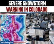 Denver prepares for a major snowstorm on March 13-14, with some areas expecting up to 1.5 feet of snow. A low-pressure system could bring heavy snow due to upslope winds. Winter storm warnings are issued, warning of dangerous travel conditions. Flight delays and school closures are anticipated. The wet, heavy snow may cause power outages and downed trees. &#60;br/&#62; &#60;br/&#62;#Colorado #SnowStorm #SnowstormUS #ColoradoSnowStorm #USnews #Weatheralert #USnews #Worldnews #Oneindia #Oneindianews &#60;br/&#62;~ED.101~GR.124~