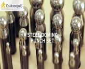 Cooksongold&#39;s steel doming punch set are ideal for making spheres and end caps but your punches must remain clean to avoid any marks being reproduced on the surface of the metal. To view Cooksongold&#39;s full range of jewellery making tools visit http://www.cooksongold.com.