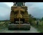 How Not to Tow a Bulldozer