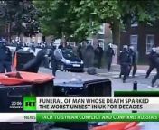 A funeral has been held in London for the man whose death triggered a wave of violent riots across the UK. Father-of-four Mark Duggan was shot dead during a police operation back in August.