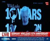 Appearing via live video, Wikileaks founder Julian Assange spoke at the organization&#39;s 10-year press conference on Tuesday.