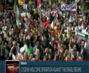 People of Iran and Jordan rallied to support the operation carried out by Iran against the Zionist regime, which implements a cruel campaign of genocide against the people of Palestine. teleSUR