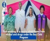 PCEA Raiyani in Githunguri on Saturday hosted the first wedding of a couple, Simon Kihara and Fidelis Njeri, rehabilitated from alcohol and drugs under the community-based rehabilitation Boy Child Program associated with the Office of the Spouse of the Deputy President.