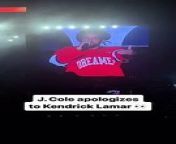 J. Cole says he didn&#39;t mean a single word, as he shouted Kendrick Lamar out, and gave him many props. In addition, he welcomed Kendrick to diss him again, promising to not respond to it.