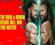 The Rock &amp; Roman Reigns vs Cody Rhodes &amp; Seth Rollins at WrestleMania 40! The Bloodline will win! #WrestleMania #TheRock #RomanReigns #CodyRhodes #SethRollins #Bloodline #UniversalChampion #TheBloodline #Drama #ManiaWithSK