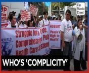 Govt urged to invest more in public healthcare&#60;br/&#62;&#60;br/&#62;The Health Alliance for Democracy (HEAD) protests outside the World Health Organization (WHO) Western Pacific Regional Office in Manila on Friday, April 5, 2024. Dr. Edelina dela Paz, chairman of HEAD, said that the WHO has been &#39;complicit&#39; in allowing healthcare systems to be privatized and urged governments to invest more in public healthcare. &#60;br/&#62;&#60;br/&#62;Video by Red Mendoza&#60;br/&#62;&#60;br/&#62;Subscribe to The Manila Times Channel - https://tmt.ph/YTSubscribe &#60;br/&#62;Visit our website at https://www.manilatimes.net &#60;br/&#62; &#60;br/&#62;Follow us: &#60;br/&#62;Facebook - https://tmt.ph/facebook &#60;br/&#62;Instagram - https://tmt.ph/instagram &#60;br/&#62;Twitter - https://tmt.ph/twitter &#60;br/&#62;DailyMotion - https://tmt.ph/dailymotion &#60;br/&#62; &#60;br/&#62;Subscribe to our Digital Edition - https://tmt.ph/digital &#60;br/&#62; &#60;br/&#62;Check out our Podcasts: &#60;br/&#62;Spotify - https://tmt.ph/spotify &#60;br/&#62;Apple Podcasts - https://tmt.ph/applepodcasts &#60;br/&#62;Amazon Music - https://tmt.ph/amazonmusic &#60;br/&#62;Deezer: https://tmt.ph/deezer &#60;br/&#62;Tune In: https://tmt.ph/tunein&#60;br/&#62; &#60;br/&#62;#TheManilaTimes &#60;br/&#62;#tmtnews &#60;br/&#62;#publichealth &#60;br/&#62;#who