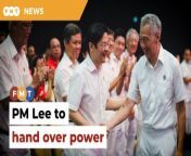 An election is expected to follow in the months after the handover of power to Lawrence Wong.&#60;br/&#62;&#60;br/&#62;&#60;br/&#62;Read More: https://www.freemalaysiatoday.com/category/world/2024/04/15/singapores-pm-lee-to-hand-over-power-to-successor-wong-on-may-15/&#60;br/&#62;&#60;br/&#62;&#60;br/&#62;Free Malaysia Today is an independent, bi-lingual news portal with a focus on Malaysian current affairs.&#60;br/&#62;&#60;br/&#62;Subscribe to our channel - http://bit.ly/2Qo08ry&#60;br/&#62;------------------------------------------------------------------------------------------------------------------------------------------------------&#60;br/&#62;Check us out at https://www.freemalaysiatoday.com&#60;br/&#62;Follow FMT on Facebook: https://bit.ly/49JJoo5&#60;br/&#62;Follow FMT on Dailymotion: https://bit.ly/2WGITHM&#60;br/&#62;Follow FMT on X: https://bit.ly/48zARSW &#60;br/&#62;Follow FMT on Instagram: https://bit.ly/48Cq76h&#60;br/&#62;Follow FMT on TikTok : https://bit.ly/3uKuQFp&#60;br/&#62;Follow FMT Berita on TikTok: https://bit.ly/48vpnQG &#60;br/&#62;Follow FMT Telegram - https://bit.ly/42VyzMX&#60;br/&#62;Follow FMT LinkedIn - https://bit.ly/42YytEb&#60;br/&#62;Follow FMT Lifestyle on Instagram: https://bit.ly/42WrsUj&#60;br/&#62;Follow FMT on WhatsApp: https://bit.ly/49GMbxW &#60;br/&#62;------------------------------------------------------------------------------------------------------------------------------------------------------&#60;br/&#62;Download FMT News App:&#60;br/&#62;Google Play – http://bit.ly/2YSuV46&#60;br/&#62;App Store – https://apple.co/2HNH7gZ&#60;br/&#62;Huawei AppGallery - https://bit.ly/2D2OpNP&#60;br/&#62;&#60;br/&#62;#FMTNews # LeeHsienLoong#LawrenceWong #Singapore