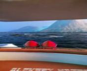 a massive volcanic eruption occurs in a sea kills boat men